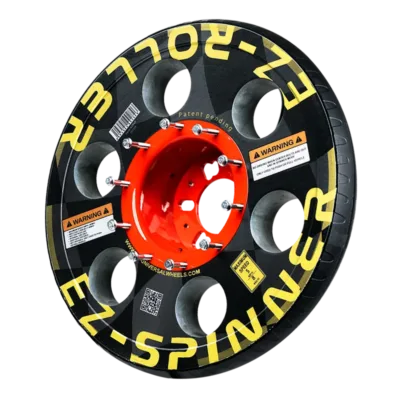 EZ Roller-Spinner shows that the bolts are out. When the bolts are out, move vehicles effortlessly, whether they lack power or are stuck in park.