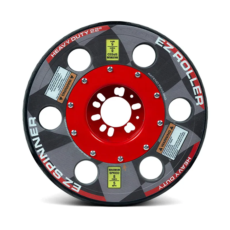 EZ Roller-Spinner 22 inch heavy-duty universal bearing wheel for 4 and 5 lug vehicles – part #40060PB